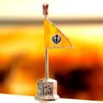 SILVER NISHAN SAHIB WITH KHANDA CAR DASHBOARD
