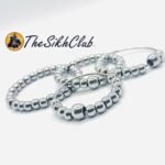 KIDS SIMRANA BEADS SILVER PUNJABI KADA