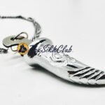Silver Khanda Kirpan Pendant Neck Chain