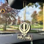 Nirbhau Nirvair Khanda for Car Hanging