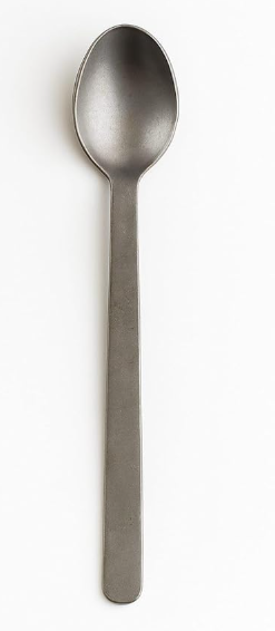 Heavy Duty Iron Spoon (6 Pieces)– Metal Kitchen Spoon for Cooking, Stirring & Serving